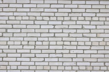 Beyaz binanın gri arka planı silikat tuğla