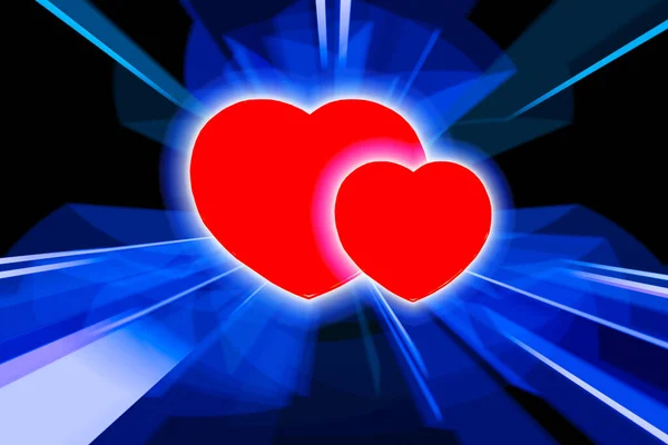 Abstract Image Heart Card Valentine Day — стоковое фото