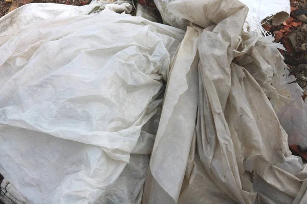 埋め立て地におけるプラスチック廃棄物の発生 — ストック写真