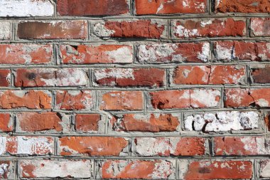 Güzel, alışılmadık tuğlaların kahverengi arka planı