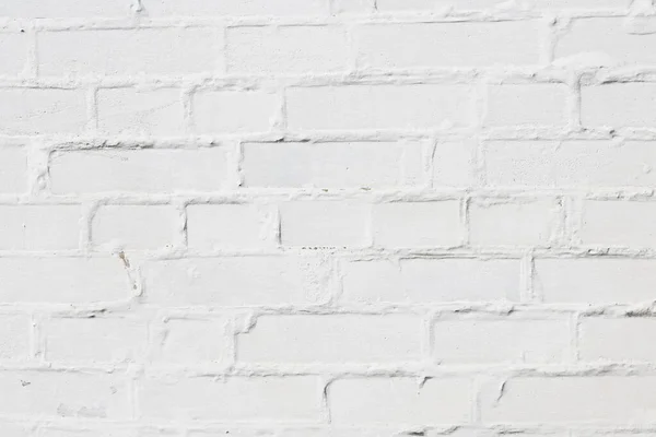 Old Wall Made Red Brick Painted White Loft Style Modern — Stock Photo, Image