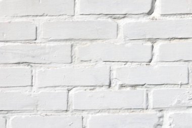 Kırmızı tuğla, modern tasarım iç oda, bar ve restoran için çatı katı tarzında beyaz boyalı duvar eski yapılmış