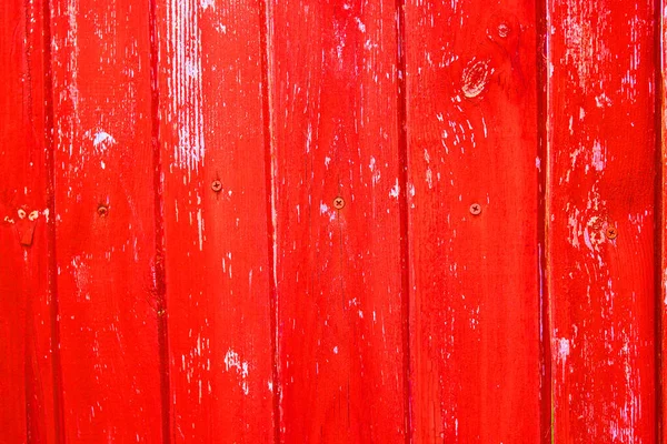 Fundo Vintage Vermelho Pintado Espalhado Velhas Tábuas Madeira — Fotografia de Stock