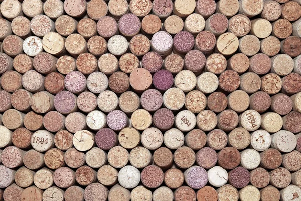 Wiele Różnych Korków Używanych Wina Tle Zbliżenie — Zdjęcie stockowe