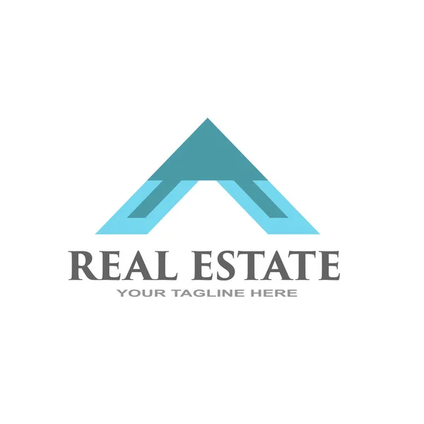 Real estate and housing home simple logo — Stock Photo, Image