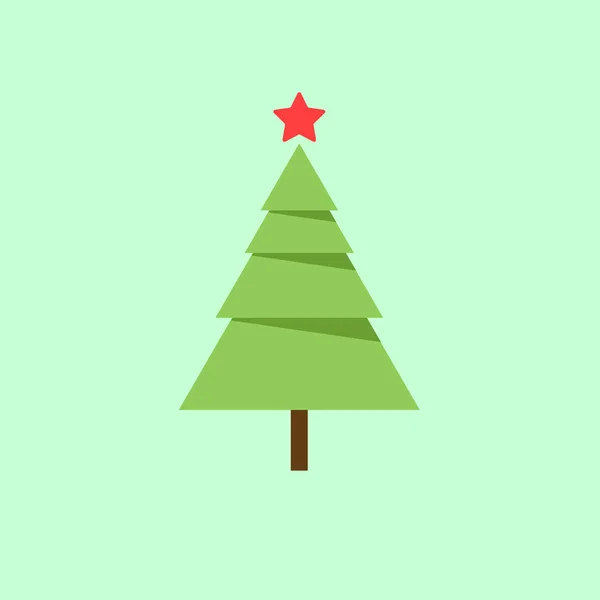 simple christmast tree logo design