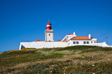 Portekiz 'de deniz feneri Cabo da roca