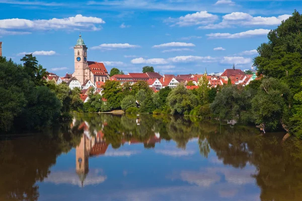 Nuertingen, Almanya'da Neckar Nehri