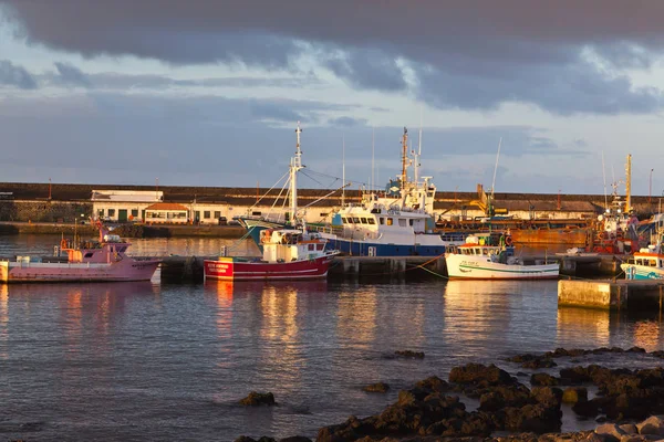 Haven van ponta delgada op de Azoren — Stockfoto