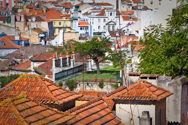 Roof garden in the city of Lisbon — Stock Photo, Image