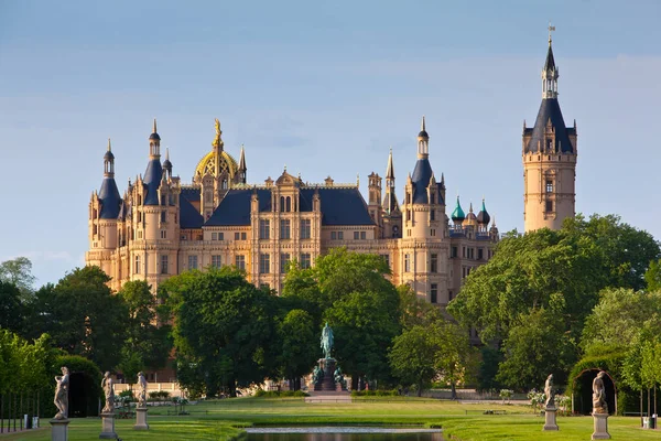 View to the castle of Schwerin — Stock Photo, Image