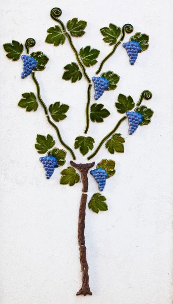 bir duvar süs üzüm