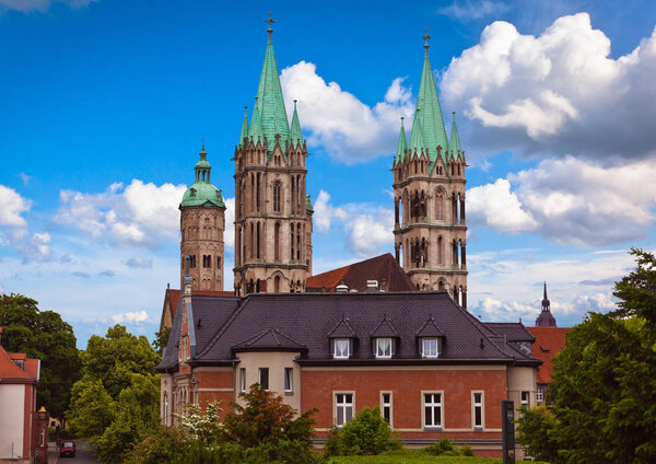 Naumburg city with dome