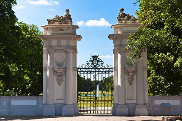 Ingresso al parco di Oranienburg — Foto Stock