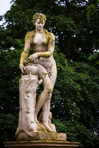 Aphrodite overgrown with moss — Stock Photo, Image