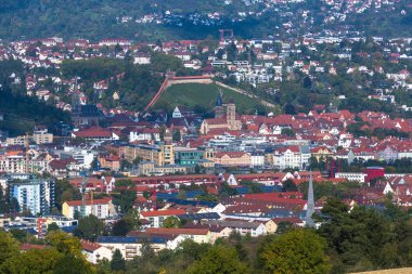 view to the city Esslingen clipart