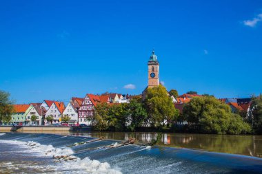 Nuertingen ve nehir Neckar