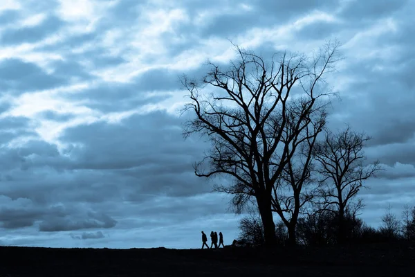 Walking group of people — Stock Photo, Image