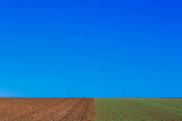 Campos vacíos en primavera — Foto de Stock