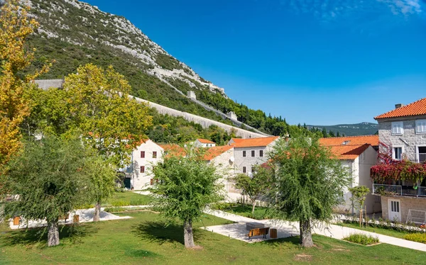 20230 Ston Croatia 2018 View Longest Fortress Europe Built 14Th — Stock Photo, Image