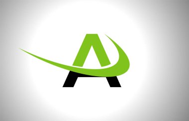 Yaratıcı Swoosh Vektörlü Modern Harf Logosu Tasarımı