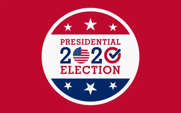 Bannière Élection Présidentielle Des États Unis 2020 Bannière Élection Vote — Image vectorielle