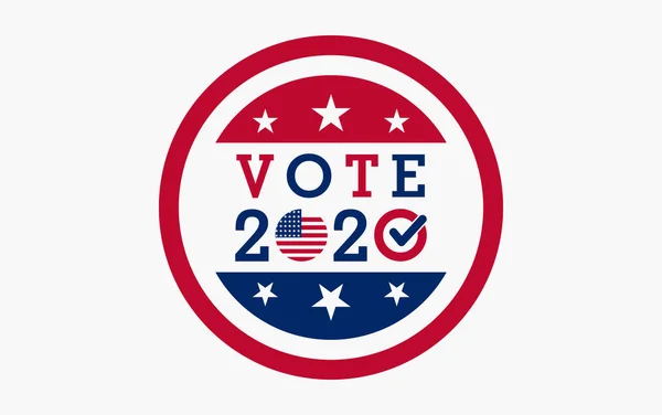 Vote 2020 Usa Banner Design Americký Vlastenecký Volební Den Volební — Stockový vektor