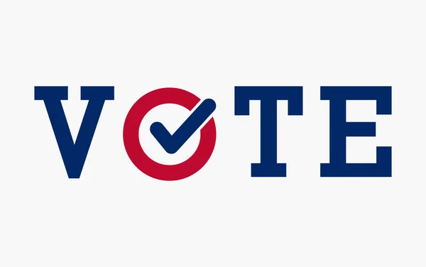 Amerikanska Presidentvalet 2020 Omröstning Ord Med Markering Symbol Inuti 2020 — Stock vektor