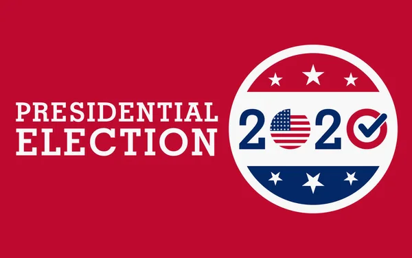 2020 Amerikas Förenta Stater Presidentval Banner Val Banner Rösta 2020 — Stock vektor