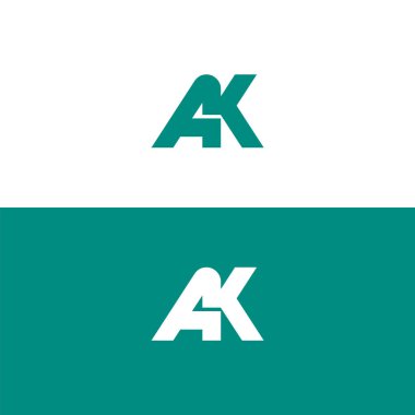 ak harfli logo tasarımı, k logosu tasarımı