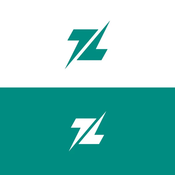 Z文字ロゴデザイン矢印コンセプトのZロゴデザイン — ストックベクタ