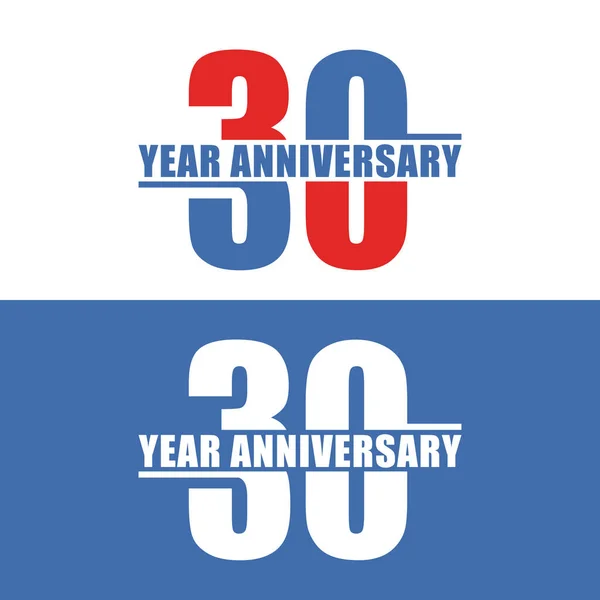 30 Yıl Dönümü Vektör Şablonu Tasarım İllüstrasyon
