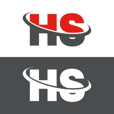 H, H S logosu, monogram, vektör