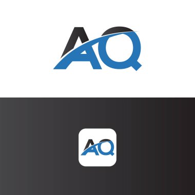 Aq Logo Harf Tasarım Şablonu Elemanı