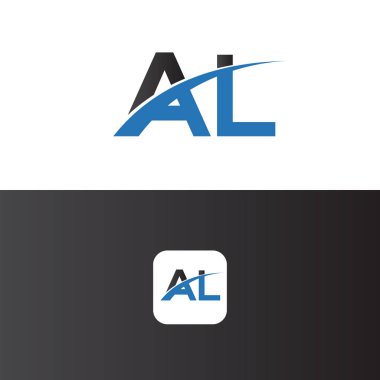 Al Logo Harf Tasarım Şablonu Elemanı