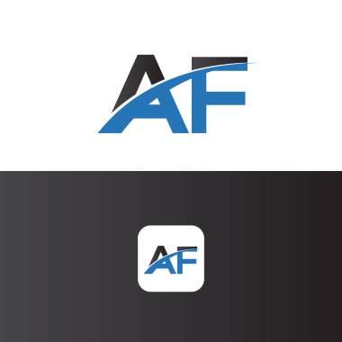 Af Logosu Harf Tasarım Şablonu Elemanı