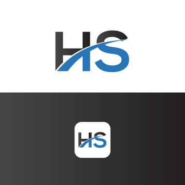 Hs Logo Harf Tasarım Şablonu Elemanı