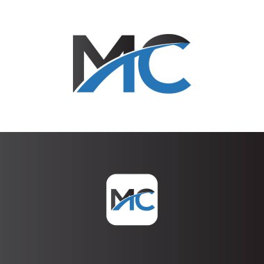Mc Logo Harf Tasarım Şablonu Elemanı