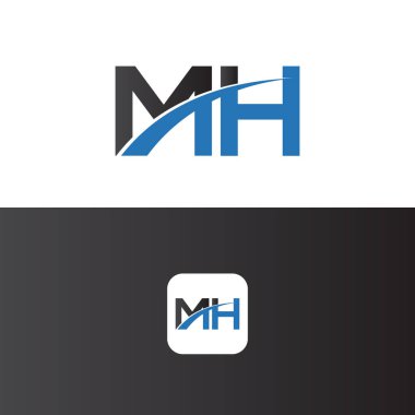 Mh Logo Harf Tasarım Şablonu Elemanı