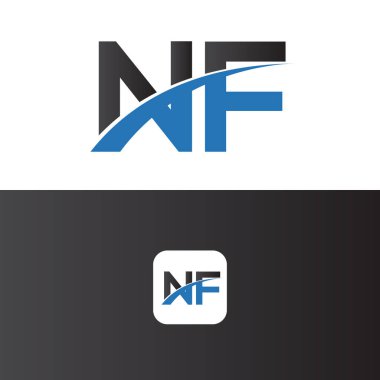 Nf Logo Harf Tasarım Şablonu Elemanı