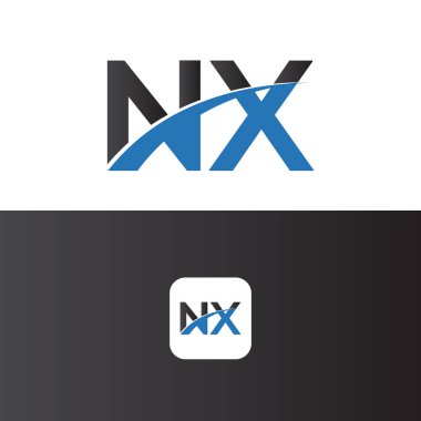 Nx Logo Harf Tasarım Şablonu Elemanı