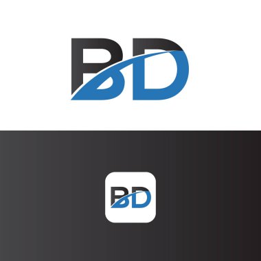 BD Logo Harf Tasarım Şablonu Elemanı