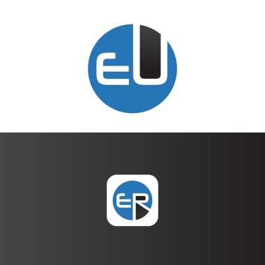 AB Harfi Logo Tasarım Şablonu