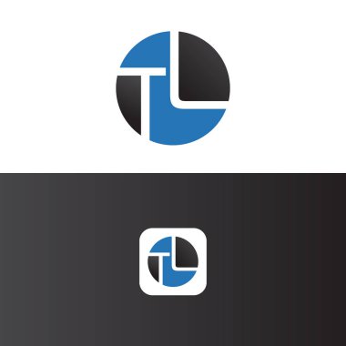 TL Harf Logo Tasarım Şablonu Vektörü