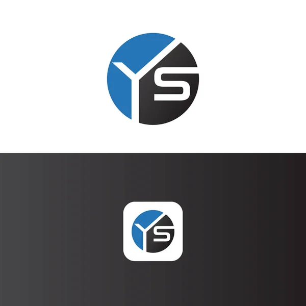YS Harfi Logo Tasarım Şablonu Vektörü