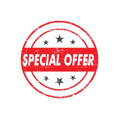 Özel teklif vektör damgası