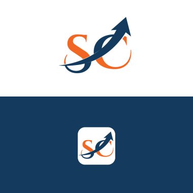 Ok Logo Şablonu Tasarımı olan SC Harfi