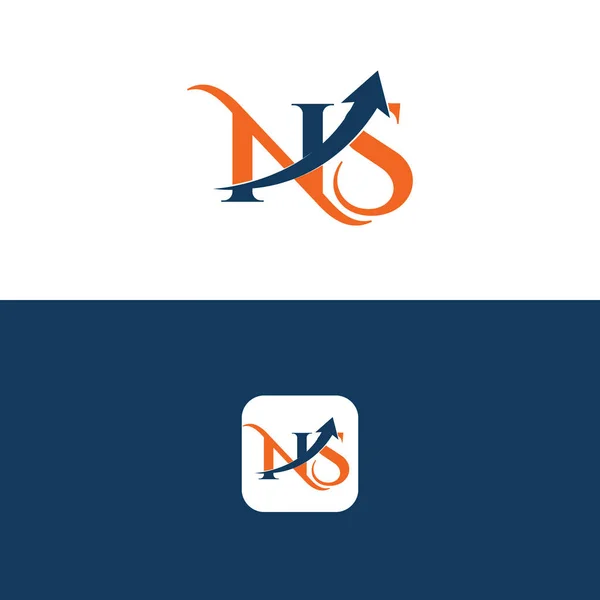 Carta Con Diseño Vectores Plantilla Logotipo Flecha — Archivo Imágenes Vectoriales
