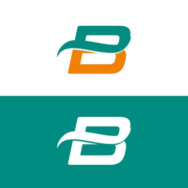 B harfi logo tasarımı, B logosu