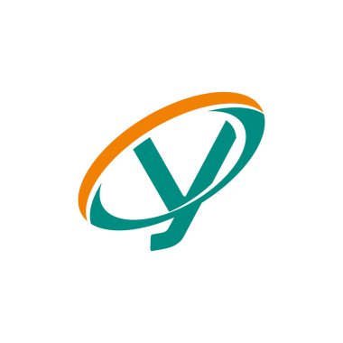 Y harfi logo tasarım şablonu elementleri